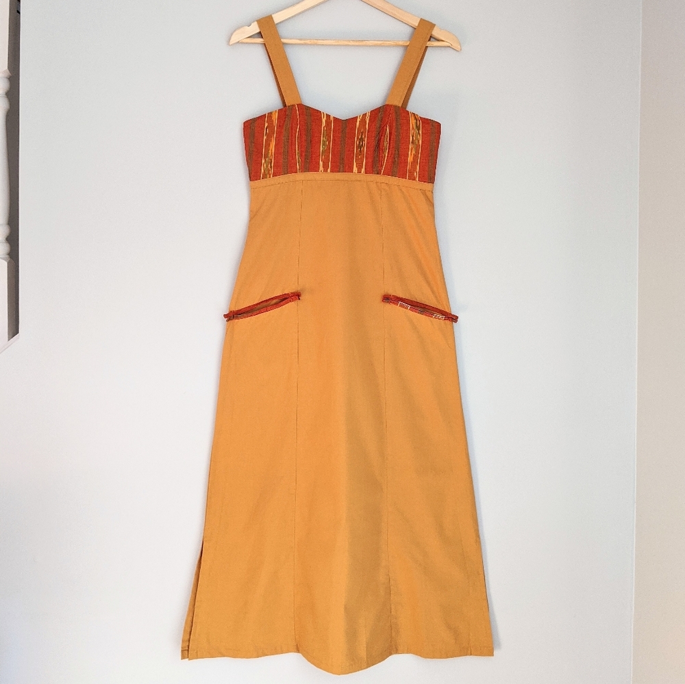 Maggie Walt Boho 100% Cotton Maxi Dress